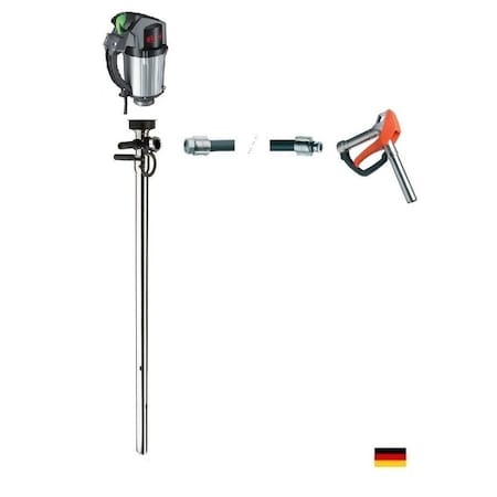 Drum Pump,Stainless Steel,39 Long,Exp Proof Motor,120V,60Hz,1ph,460W Power,6 Ft Hose,hand Nozzle